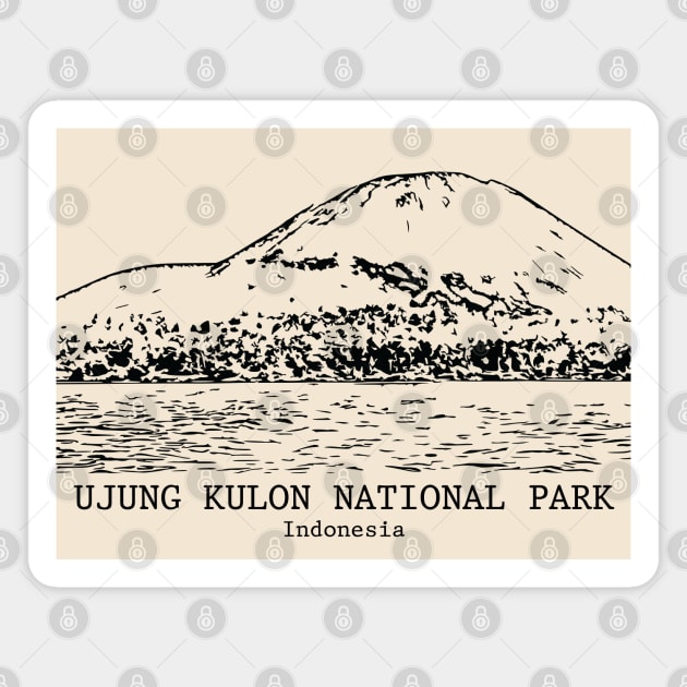 Ujung Kulon National Park - Indonesia Magnet by Lakeric